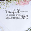 Return Address Stamp "Marshall 92842"