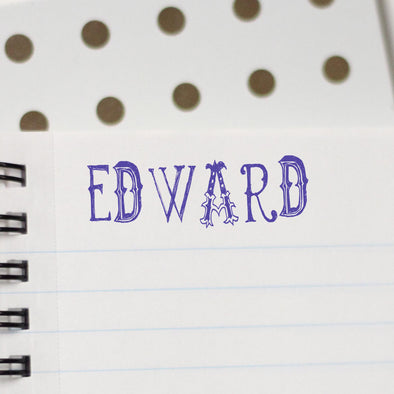 Personalized Kids Name Stamp - "Edward"