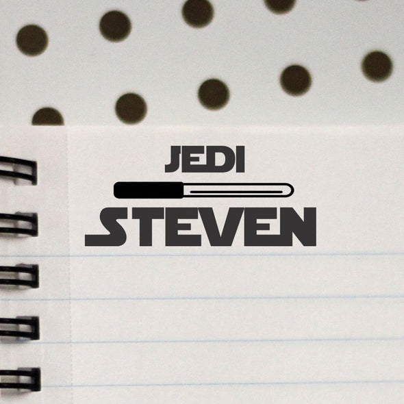 Personalized Kids Name Stamp Star Wars Jedi