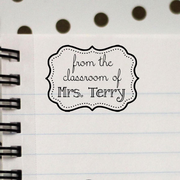 Personalized Teacher Stamp From The Class Room Of