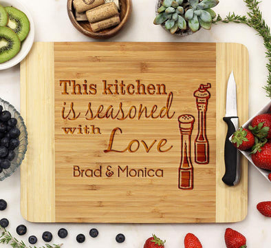Cutting Board "This Kitchen is Seasoned with Love"