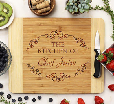 Cutting Board "The Kitchen of Chef Julie"