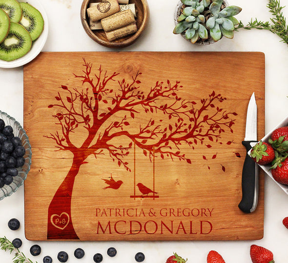 Cherry Engraved Cutting Board