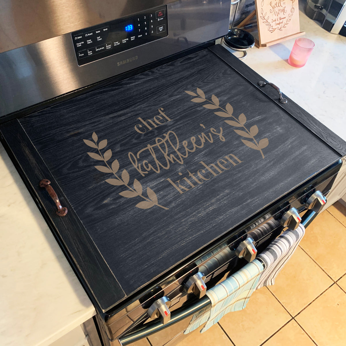 Stove Top Cover, Noodle board, Personalized Stove Top Cover, Custom Ot –  Stamp Out