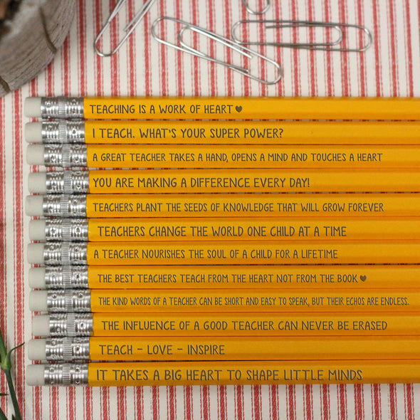 Teacher Classroom Pencils, Teacher Pencils, Positivity Teacher Pencils