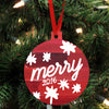 Personalized Wood Ornament - "Merry"