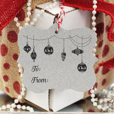 Gift Tag Stamp "Ornament To/From"