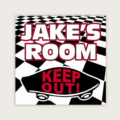 Wall Door Sign, Kid's Room Sign, Custom Wall Sign, "Jake's Room"