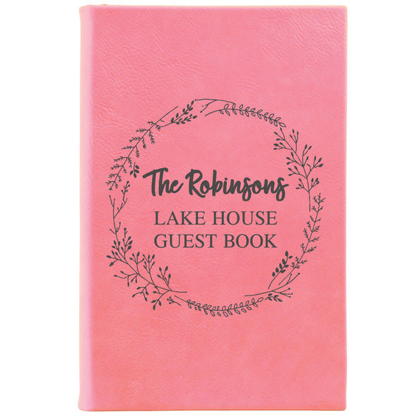 Personalized Journal, Notebook, Lake House Guestbook