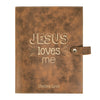 Personalized Bible Cover, Jesus Loves Me, Kid's Bible, Snap Cover, Custom Bible Cover, Customized Bible Cover, Engraved Bible Cover, Inspirational Bible Cover