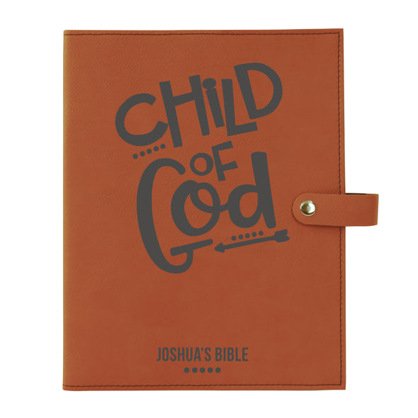 Personalized Child of God Bible Cover for Boy, Kid's Bible, Snap Cover, Custom Bible Cover, Customized Bible Cover, Engraved Bible Cover, Inspirational Bible Cover