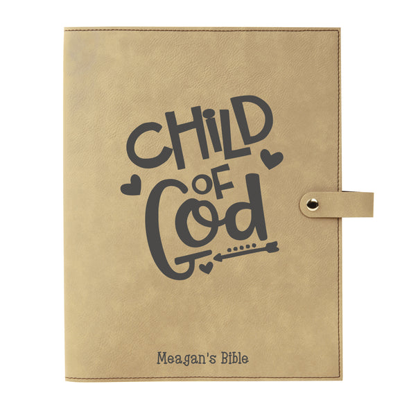 Personalized Child of God Bible Cover for Girl, Kid's Bible, Snap Cover, Custom Bible Cover, Customized Bible Cover, Engraved Bible Cover, Inspirational Bible Cover