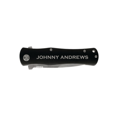 Custom Engraved Knife, Groomsman Gift, "Johnny"