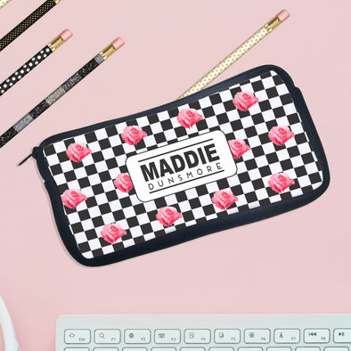 Personalized Pencil Case, Custom Pencil Case, Pencil Bag, "Maddie Dunsmore"