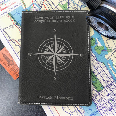 Custom Passport Holder, Engraved Passport Cover 