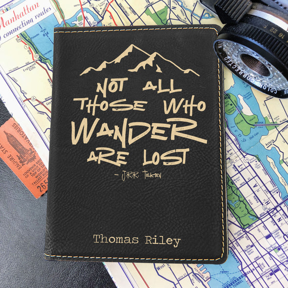 Custom Passport Holder, Engraved Passport Cover "Thomas Riley"