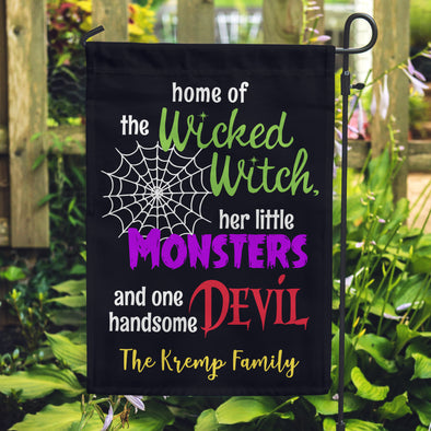 Halloween Flags, Wicked Witch Flags, Monster Flags, Family Flags, Yard Flags,