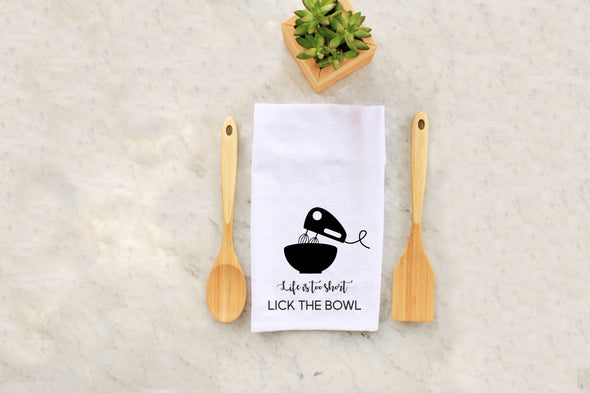 Tea Towel - "Lick The Bowl"