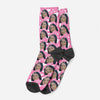 Pink Valentine's Day Face Socks, Valentines Day Picture Socks, Pink Heart Face Socks, Custom Face Socks, Photo Socks