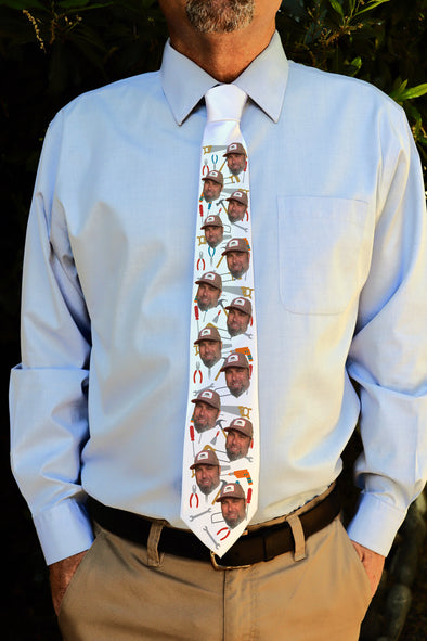 Photo Tie, Father's Day Tie, Dad Tie, Custom Tie, Personalized Tie "Tools"