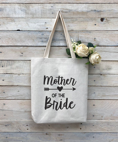Custom Mother of the Bride Tote Bag, Linen Bag, Personalized Tote Bag "Mother of the Bride"