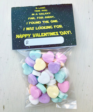 Valentine Cards with Goodie Bags (Set of 20) - "Star Wars"