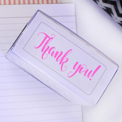 Self inking thank you stamp