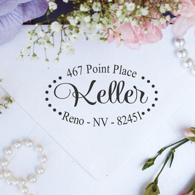 Return Address Stamp- "Keller"