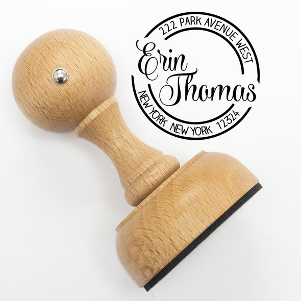 Return Address Stamp- "Erin Thomas"