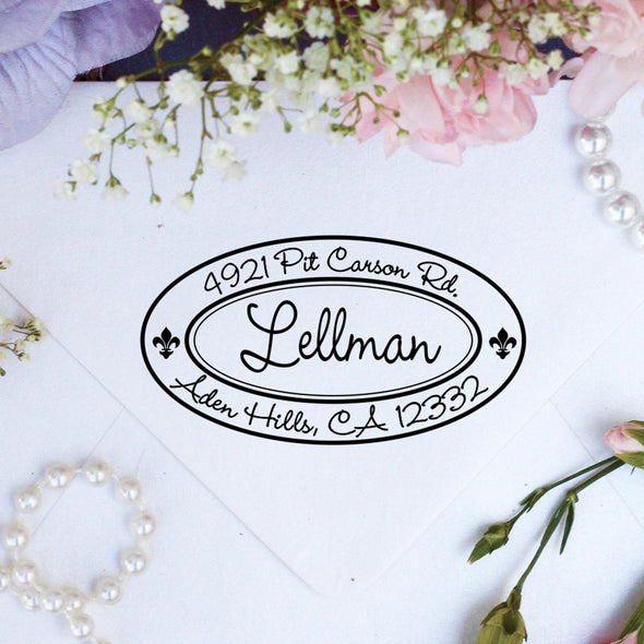 Return Address Stamp "Lellman"