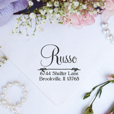 Return Address Stamp "Russo"