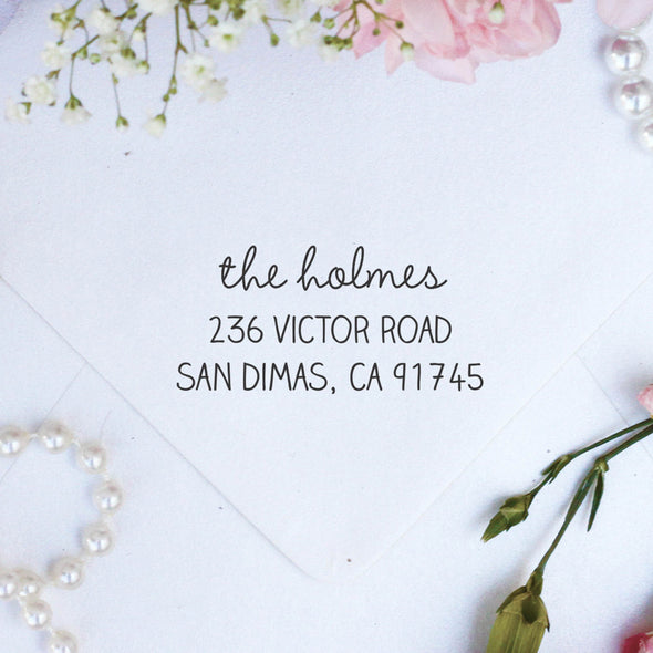 Return Address Stamp "Holmes"