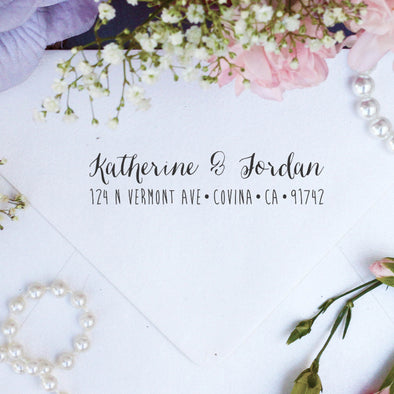 Return Address Stamp "Katherine Jordan"