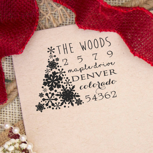 Return Address Stamp "Woods"