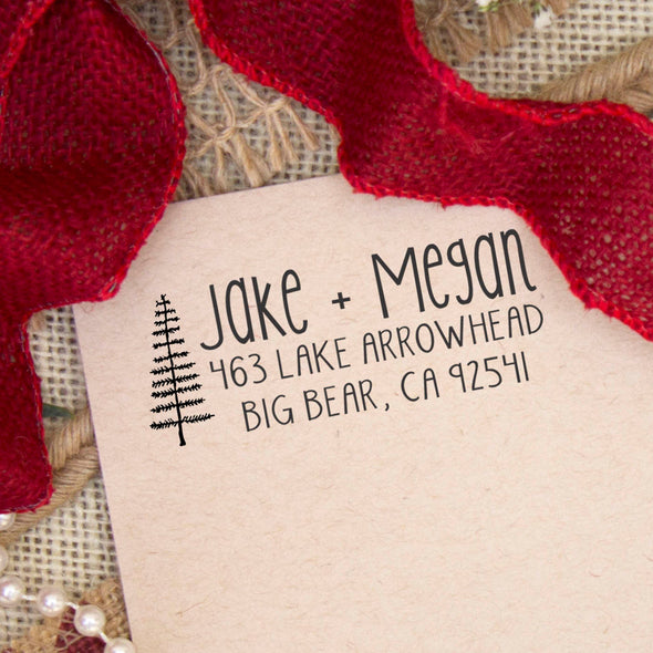 Return Address Stamp "Jake & Megan"