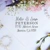 Return Address Stamp "Katie & Sam Peterson"