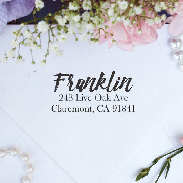 Return Address Stamp "Franklin"