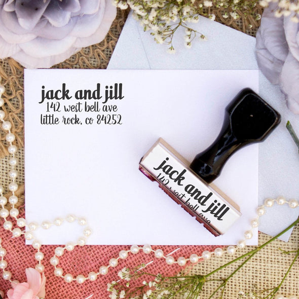 Return Address Stamp "Jack & Jill"
