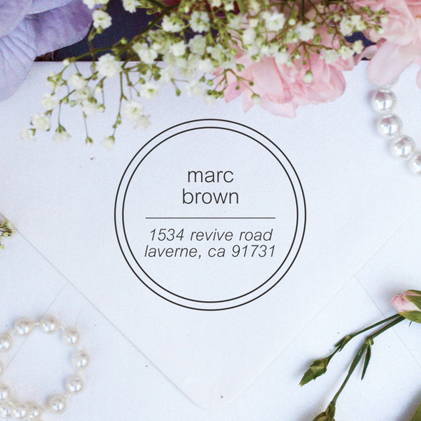 Return Address Stamp "Marc Brown"