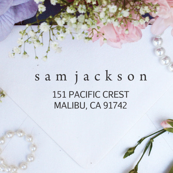 Return Address Stamp "Sam Jackson"