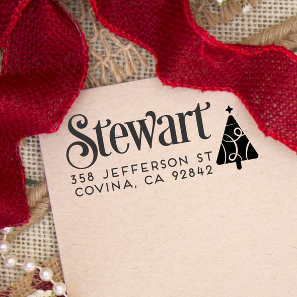 Return Address Stamp "Stewart"