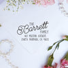 Return Address Stamp- "Barrett"