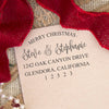 Return Address Stamp "Steve Stephanie Merry Christmas"