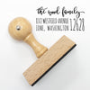 Return Address Stamp- "The Wood Family"