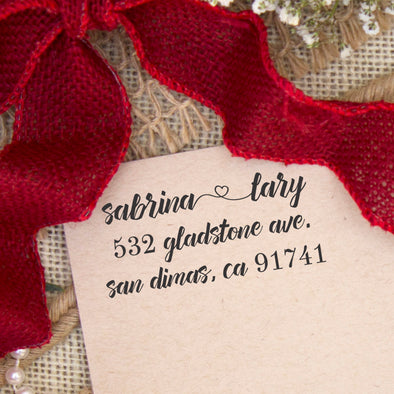 Return Address Stamp "Sabrina"