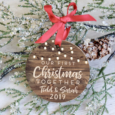 First Christmas Together Personalized Ornament