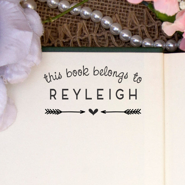 Personalized Book Belongs to Stamp - "Reyleigh" Arrows