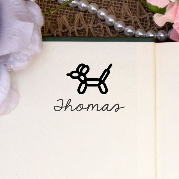Personalized Kids Name Stamp - "Thomas" Balloon Animal
