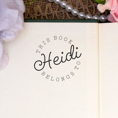Personalized Book Belongs to Stamp - "Heidi"