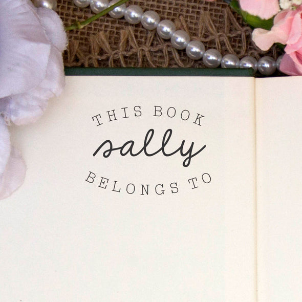 Personalized Book Belongs to Stamp - "Sally"